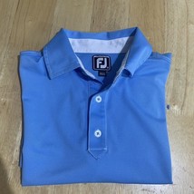 FootJoy FJ Golf Polo Shirt Mens M Blue Athletic Fit  Logo Avila Beach - $381.93 MXN
