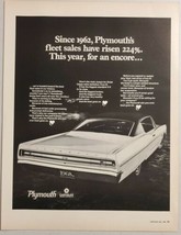 1968 Print Ad Plymouth Sport Fury Cars Chrysler Fleet Sales - £11.13 GBP
