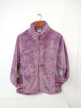 Columbia NWT $90 WM Large Pink Fuzzy Jacket Beech Forest Full Zip Fleece - $82.23