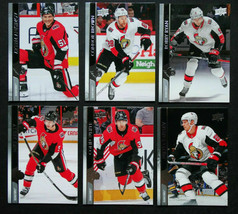 2020-21 Upper Deck UD Ottawa Senators Series 1 Base Team Set of 6 Hockey Cards - £2.23 GBP