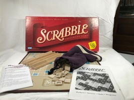 1999 Parker Brothers Scrabble Crossword Board Game Complete with 100 Wood Tiles - £7.82 GBP