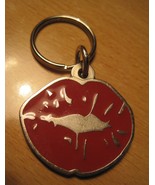 Vintage 90s AVON Female Women&#39;s Red Lipstick Lips Keychain - $379.94 MXN
