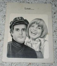 Captain &amp; Tennille Greeting Card Vintage 1976 Thunder Greetings - £19.63 GBP