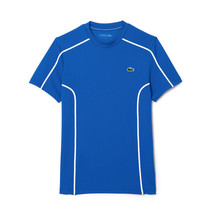 Lacoste Line Point T-Shirts Men&#39;s Tennis Tee Sports Casual Blue NWT TH754554GIXW - $92.61