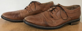 Cole Haan Brown Nubuck Leather Cap Toe Dress Shoes Loafers 11M - £23.97 GBP