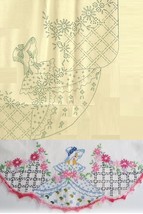 2* Southern Belle crochet trim pillowcase embroidery pattern LW952  - $5.00