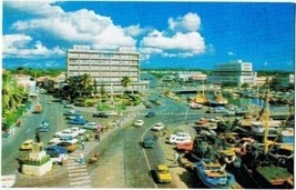 Barbados West Indies Caribbean Postcard Bridgtown Trafalgar Square Nelson Statue - £2.33 GBP