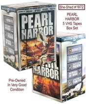 Vintage 2002 Pearl Harbor History War Documentary 5 VHS Box Set (used) - £9.35 GBP