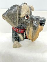 Little Paws Schnauzer Dog Figurine 3.9" High Sculpted Pet 322-LP-ZAK Gray Tan image 7