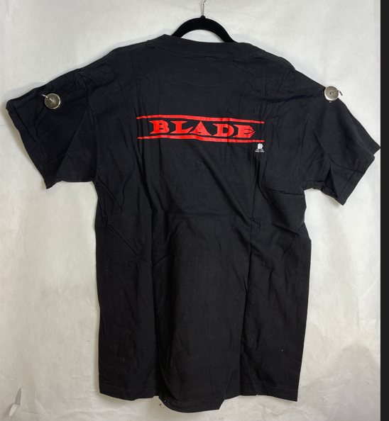 Primary image for Blade Vintage Movie T-Shirt Logo on Back  Shirt  Sz L