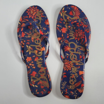 Sam Edelman Sandals Womens 9 Thong Flip Flops Floral Multicolor - £16.69 GBP