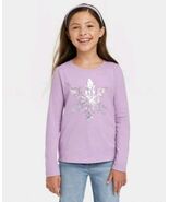 Cat &amp; Jack Girls&#39; XL(14-16) Long Sleeve Flip Sequin Snowflake Violet Pur... - $15.47 CAD