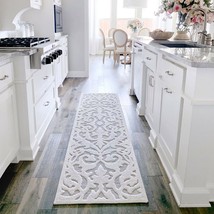 Kitchen Rugs Carpet Area Rug Runners Outdoor Carpet White Gray Patio Runner Rugs - £54.52 GBP