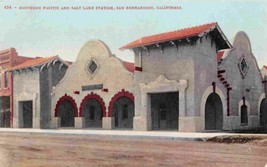 Southern Pacific Railroad Depot San Bernardino California 1910c postcard - £5.92 GBP