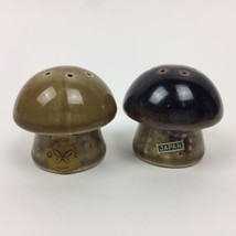 VTG Vandor Japan Ceramic Mushroom  Salt &amp; Pepper Shakers 1.75” Tall Used - £15.31 GBP