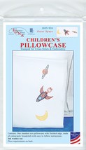 Jack Dempsey Children&#39;s Stamped Pillowcase W/Perle Edge-Outer Space - £12.56 GBP