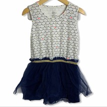 Egg Dress Navy Tulle Skirt Nautical Top 4 Year - £12.08 GBP