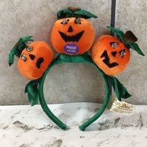 Dan Dee Halloween Headband Plush Pumpkins Jack-O-Lanterns Light-Up Novelty - £15.91 GBP