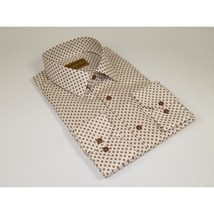 Men 100% Cotton Sports Shirt CIERO MONTERO Turkey Casual/Dress up #KZN-43 Brown image 4
