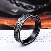 BEIER Viking Ring Punk Gothic Titanium Stainless Steel Serrated tattoo totem For - £8.45 GBP