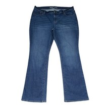Old Navy Original Mid-Rise Women Size 14 Short Straight Stretch Blue Denim Jeans - £13.39 GBP