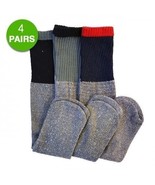 4 pair Men&#39;s Thermal Socks Warm Winter Skiing Snow Cold Weather Gear siz... - £10.90 GBP
