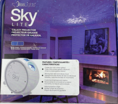 NOS Bliss Lights Sky Lite LED Laser Galaxy Star Projector Night Lamp White - £31.65 GBP