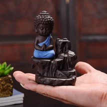 Buddha Fragrance Holder Smoke Backflow Cone Incense Holder With 10 Free Cones - £20.51 GBP