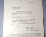 1943 United States Tobacco Company Letter Letterhead Sales Dept - $10.84