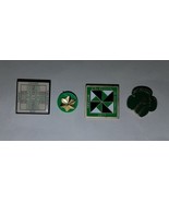 4 Girl Scout Metal Pins Lot Discover Connect Take Action Star Oregon SW ... - $19.75