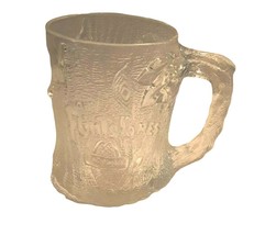 McDonalds Mug Flintstones Treemendous Cup Drinking Mug 1993 Vintage Clear France - $13.98