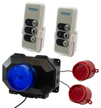 2 Level Wireless Staff Panic Alarm -  2  Adjustable Sirens &amp; 2 x Remote ... - £220.98 GBP