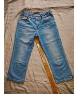 Levi&#39;s 724 Sculpt High Rise Straight Jeans Womens Blue Denim Size 4 W27 EUC - €21,49 EUR