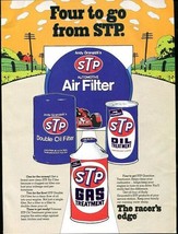 Vintage Four To Go From Stp 1973 Racing Advertisement +Free Ad! - £9.30 GBP