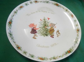 Collector Plate- Holly Hobbie Christmas 1973........FREE Postage Usa - £13.67 GBP