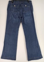 Eddie Bauer Jeans Womens 6 Blue Specialty Dyed Denim Mom Core Boot Cut T... - $24.74