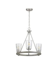 Progress Lighting, Tiana Collection  3 Light Driftwood and Brushed Nickel Finish - £124.54 GBP