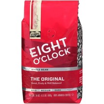 Eight O&#39;Clock Coffee The Original, Medium Roast, Whole Bean Coffee, 24 O... - £15.65 GBP