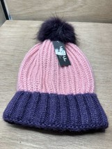 MARCUS ADLER Starburst Pom Pom Hat NWT Rose and Purple soft and adorable... - £11.46 GBP