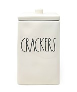 Rae Dunn by Magenta CRACKERS LL Letter Ceramic Square Canister with Lid - £44.02 GBP