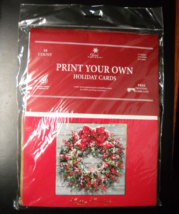 Great Papers! 2008 Print Your Own Holiday Cards Happy Holidays Sealed Kit - £9.58 GBP