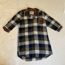 Make &amp; Model Plaid Short Sleeve Flannel Button Down Shirt M - £7.57 GBP
