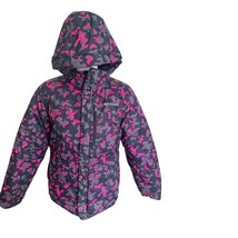 Columbia Youth Sleddin Down Hooded Pink-Camo Winter Jacket XB3011-013 Si... - $19.90