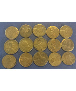 Lot of 15 US Wheat Pennies - £14.70 GBP