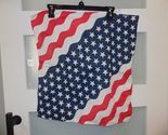 20" Wavy American Flag Bandana Handkerchief Scarf 100% Cotton Made In Th... - $5.00