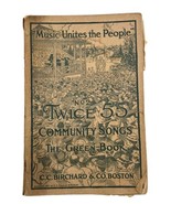 1917 Twice 55 Community Songs No. 2 The Green Book Sheet Music Lyrics Bo... - £7.78 GBP