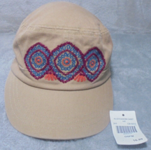 Womens FS Stitchwork Cadet Hat Cap OSFM Madala Stitched Design Brown NWT - $6.88