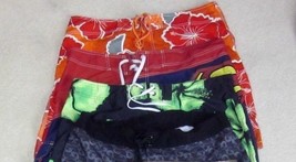 Lot (4) Men&#39;s Swim Trunks Shorts W37 Gecko Superman No Boundaries Mossimo Euc - £29.30 GBP
