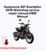 Husqvarna 401 Svartpilen 2019 Workshop service repair manual,OEM Manual - $14.99
