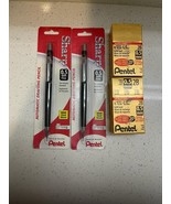Lot of 2 VTG Pentel Sharp Fine Mechanical Pencil + 2 Pentel Box Lead Ref... - £24.65 GBP
